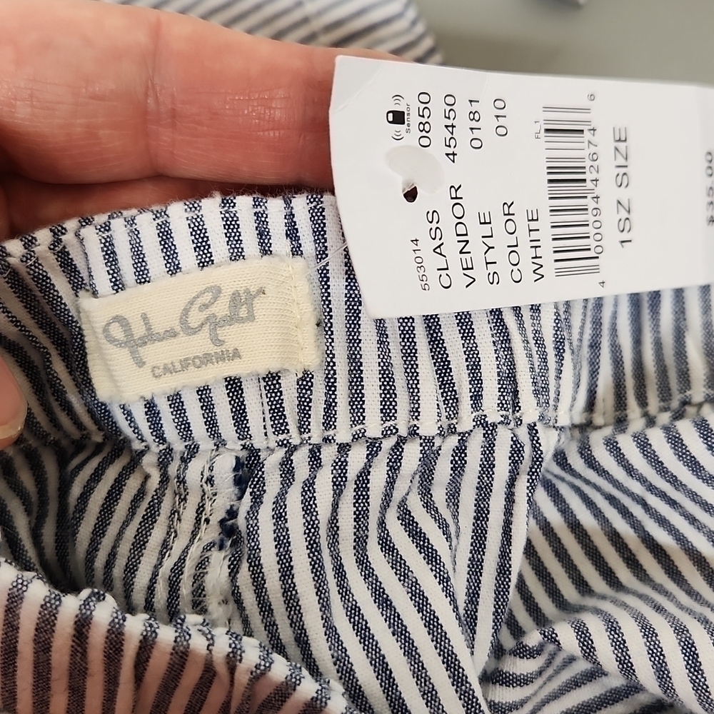 Pacsun John Galt pants NWT size 1 blue stripes - Picture 6 of 8